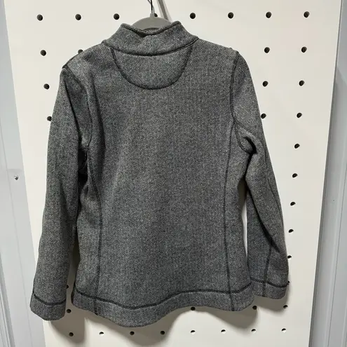 Marc New York MNY Herringbone Gray Zip-Up Jacket - Size M