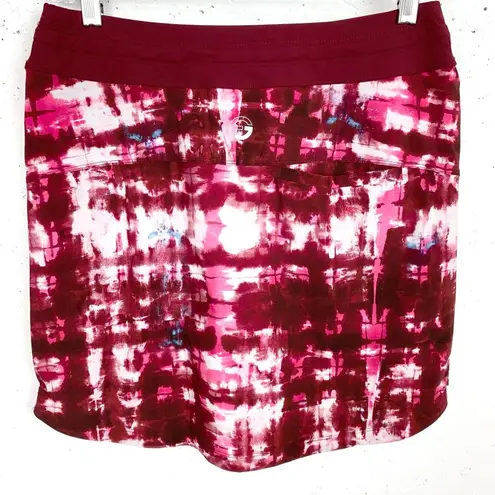 Foray Golf Oddyesey Skort Drawstring Waist Warm Watercolor Pink Red Size Medium