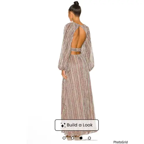 House of Harlow 1960 X Revolve Jerri Maxi Metallic Dress