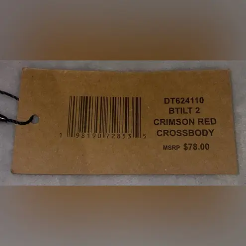 Steve Madden  NWT BTilt 2 Crimson Red W/Rhinestone SM Logo Crossbody