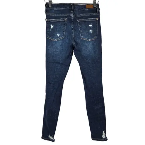 Judy Blue Denim Patch Jean Distressed Skinny Fit 3/26