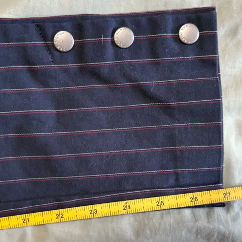 Rag and Bone  Simone Navy Pinstripe Snap Dress Pants Size‎ 2 EUC