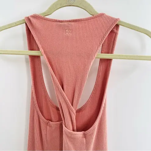 Sweaty Betty Women’s 4/6 Weekend Cinch Side Midi Dress Rose Pink Stretchy Rib