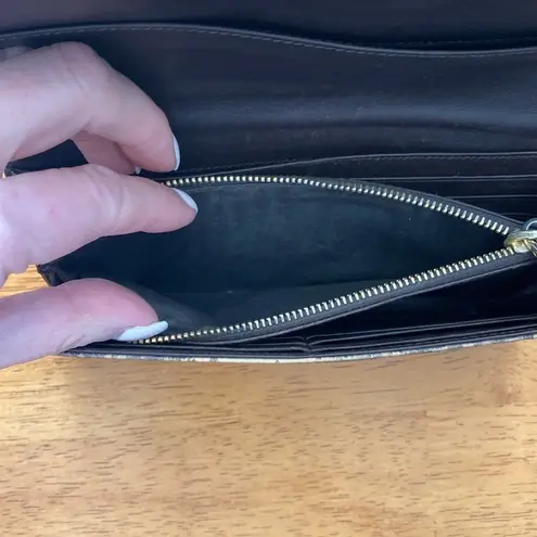 Miu Miu Snakeskin Tan Long Wallet Leather Excellent Preowned Condition