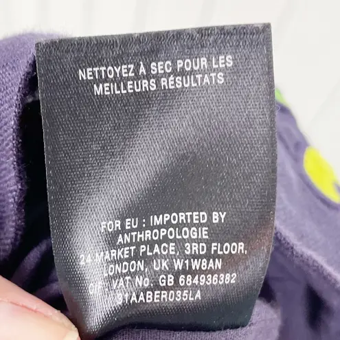 Moulinette Soeurs Anthropologie Clematis Skirt Floral Embroidered Linen Size 6