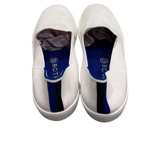 Rothy's The Original Slip On Sneakers in bright white 9.5