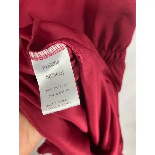 Crescent STITCH FIX Carisma burgundy scallop dress