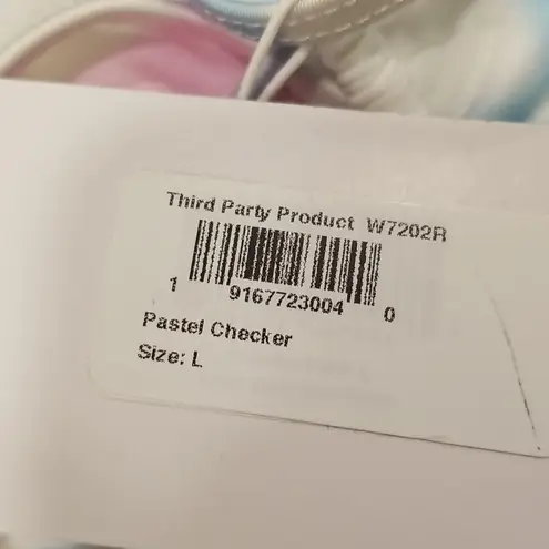 frankie's bikinis 💕ALO x 💕 Croft One Piece Swimsuit ~ Pastel Checker Large L NWT