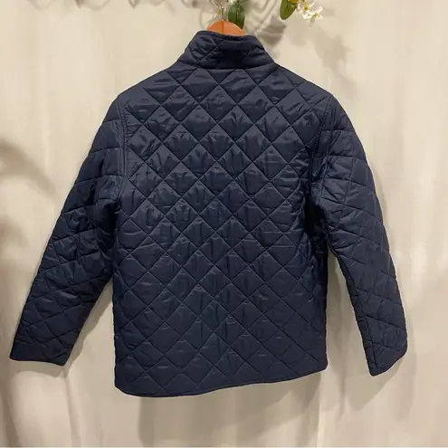 United Colors Of Benetton Cute quilted jacket pockets snap front navy blue