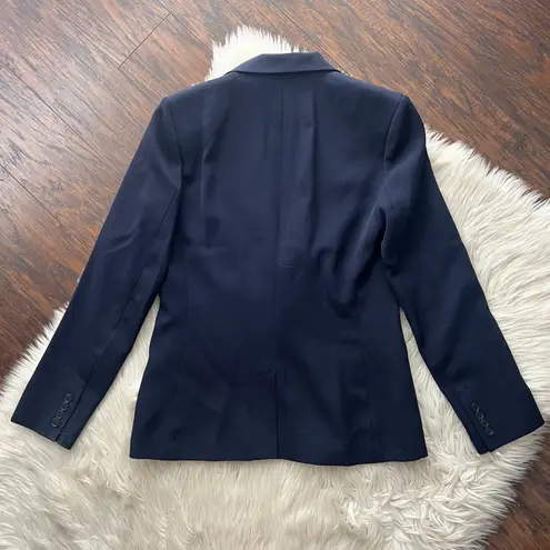 Ralph Lauren Navy Blue Wool Blazer