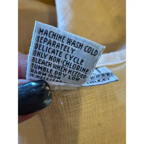 Worlds Apart Dress Women Medium Orange Peach Linen Button Skirt Maxi Lagenlook