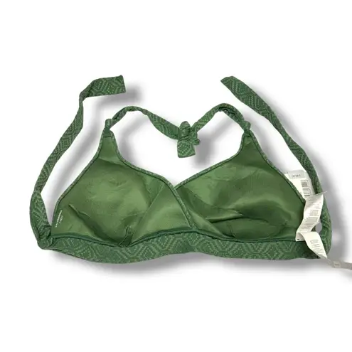 Cobey by Calzedonia Amelia Green Textured Bikini Top NEW XL Palm Green