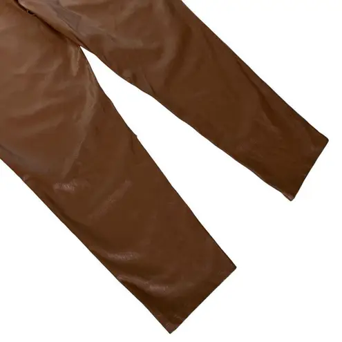 Lucy Paris womens faux leather pleated casual pants