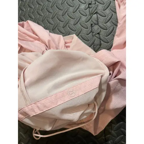 Lululemon Pack Light 1/2 Zip Pullover Packable Jacket Women’s Pink Swift Mesh Size M - Image 9