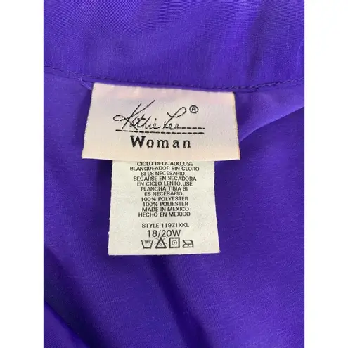 Kathie Lee Women's Super Purple Casual Top