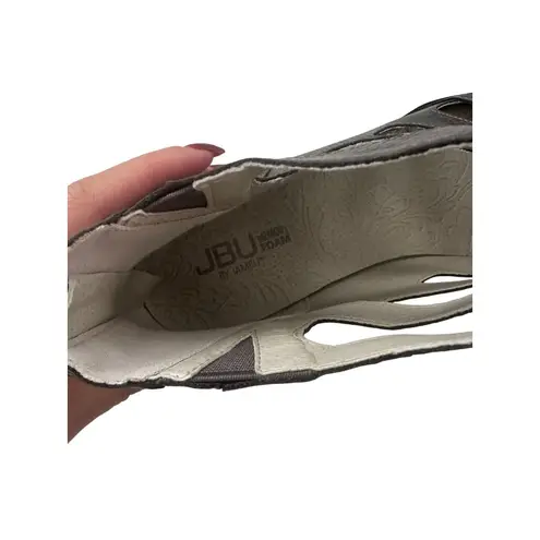 Jambu Gray Snake Print Memory Foam Comfort Zip Up Shoes Size 9.5