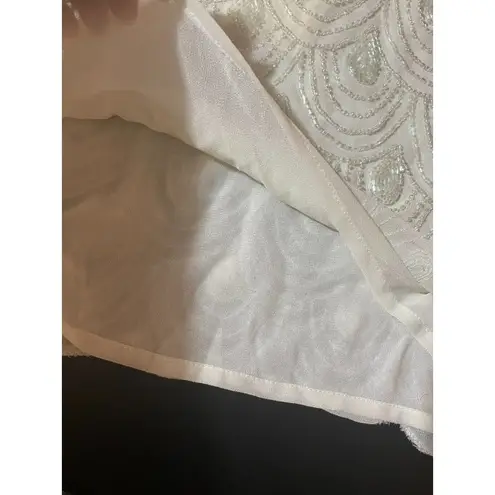 Lucy & Laurel NEW  Beaded net mermaid tank Top blouse S PARTY FESTIVAL DAINTY - Image 6