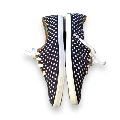 Keds Champion Black & White Polka Dot Lace Up Fashion Sneakers Sz 8