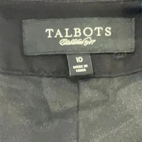 Talbots  Black A-Line Full 100% Silk Chiffon Skirt Women’s Size 10 Medium