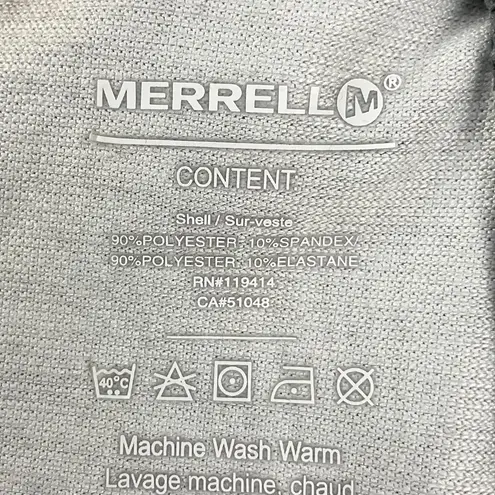 Merrell Split Back Tank Top Grey Shirt Sz Med Opti Wick Sundial UPF 50+ Vented