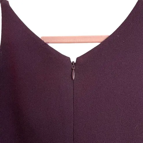 Dress the Population Lyla Purple Burgundy Plunging Sleeveless Bodycon Dress