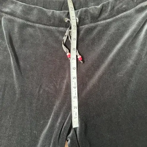 Robert Lewis Black Velour Hooded Track Suit Sz L/XL