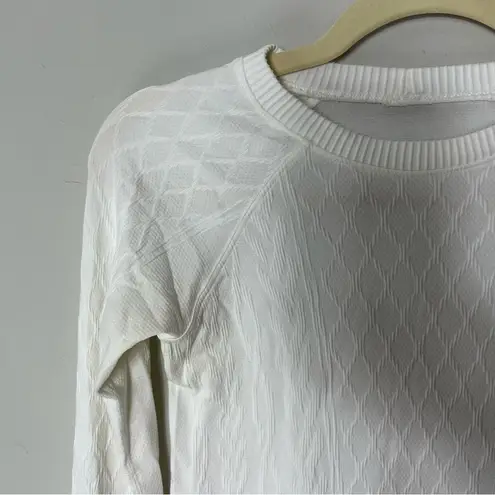 Lululemon Rest Less White Long Sleeve Pullover Crewneck 816