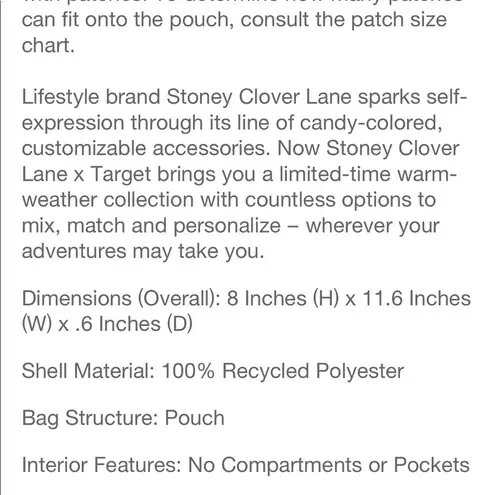 Stoney Clover Lane  x Target Tie dye zipper pouch