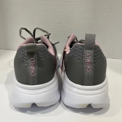 Charly Womens Aircraft Walking Shoes. SIZE 7.5. Color: grey/white White