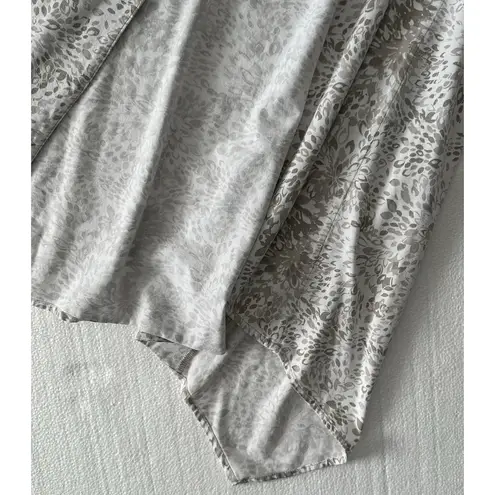 Coolibar Marietas Sun Wrap Open Cardigan Top Womens S Floral Lightweight UPF 50+ Black