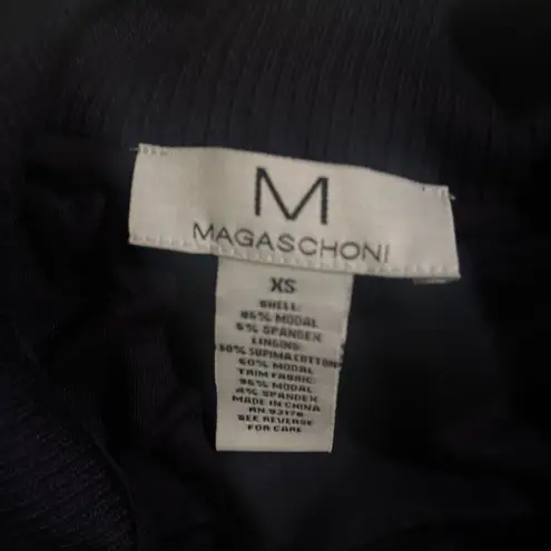 Magaschoni Black Cardigan Pockets Sweater Women Long Sleeve XS