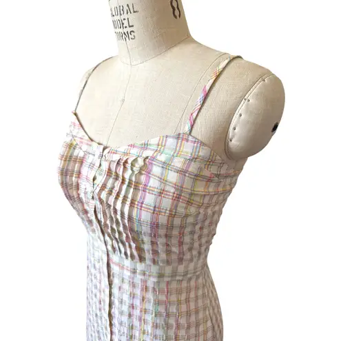 Never A Wallflower Lindsey Long Dress Women’s Size XS Neon Plaid