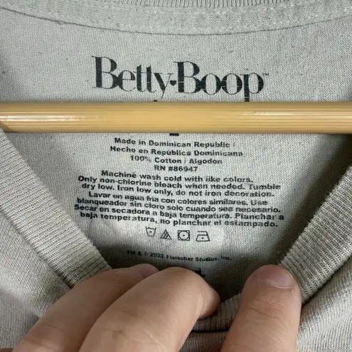 Betty Boop VINTAGE Y2K Rodeo Cowboy Bleach Dye Tee Size L