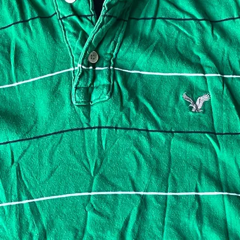 American Eagle  Outfitters Green Short Sleeve Polo Shirt