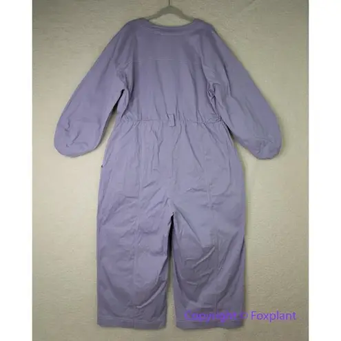 Eloquii New! light purple jumpsuit zipper front waist tie, size 20