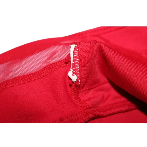 Zyia Women's All Star One More Rep Red Black White Racerback Sports Bra Size XXS