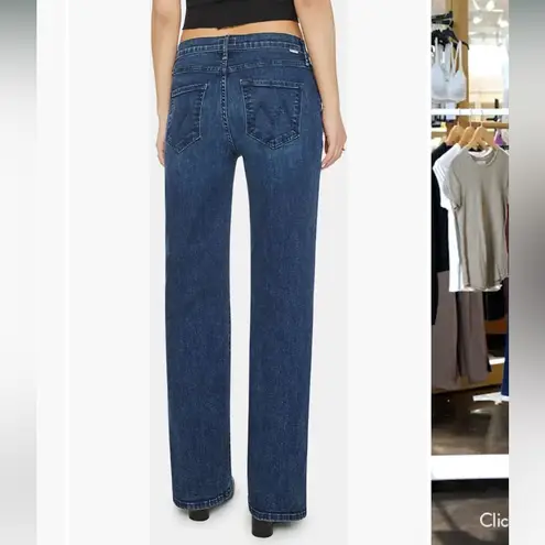 MOTHER Lil Kick It High Waist Straight Leg Jeans In I put A Spell On You Size 29 Blue