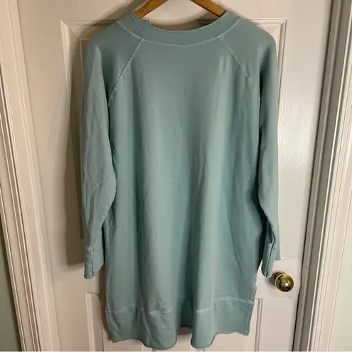 Urban Muu Muu Women's Teal Long Sleeve Lounge Tunic