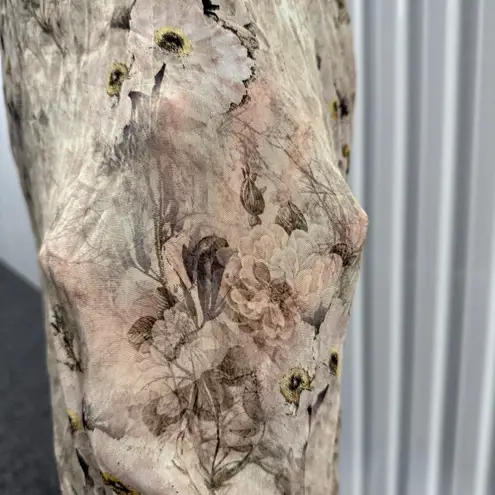 Tolani Women’s Tan Floral Semi Sheer Slip Dress Size XS