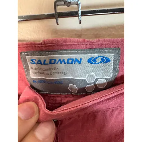 Salomon  Women’s Activewear Pink Ruffle Skirt Y2K 8 Low rise Cargo Belt Loops 90s