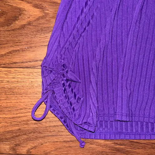 Purple tankini and short swim suit set halter top Size M