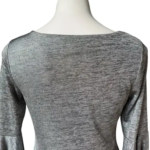 Thalia Sodi Ruched Bell-Sleeve Shimmer Top, Created for Macy's, Sz S