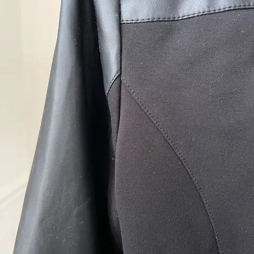 D& Denim & Co Faux Vegan Leather Jacket M