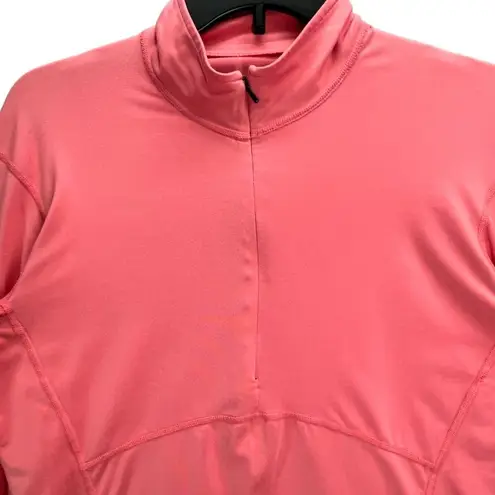 Mountain Hardwear Pullover Womens M Salmon Pink Half Zip Lightweight Sweatshirt