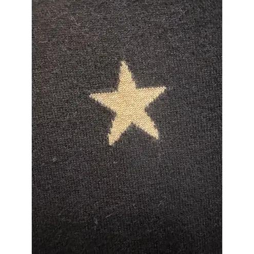 FatFace Jumper Womens UK 16 US 12 Blue Star CrewNeck Pullover Wool Cashmere Blnd