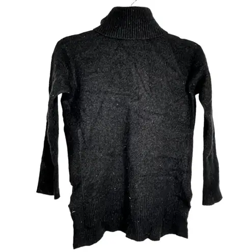 Catherine Malandrino Black Cashmere Turtleneck Sweater