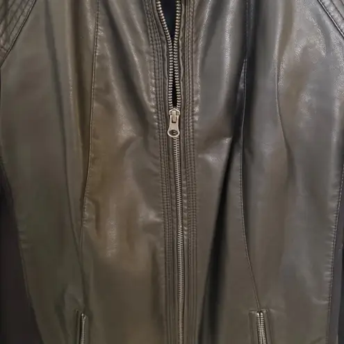 G.H. Bass &Co. G.H. Bass & Co. Black Faux Leather Jacket