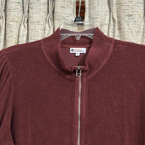 Sundry For Evereve Full Zip Teddy Sweatshirt Jacket