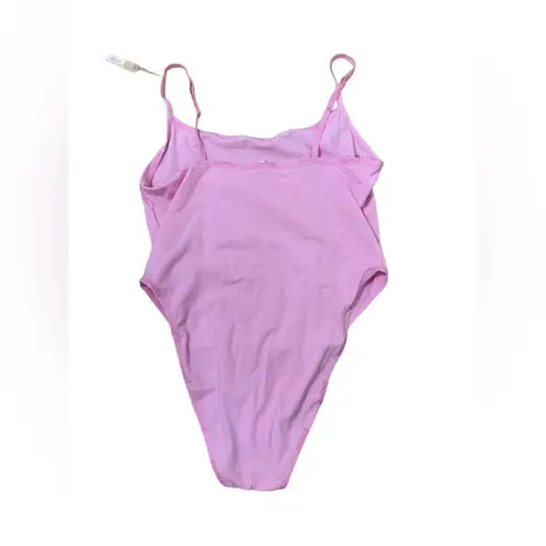 SKIMS RARE  Size 4X Bubblegum Pink Logo Bodysuit Top BS-BDY-2005 NWT Kim k