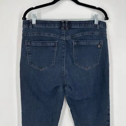 Democracy Women's AB Tech Mid Rise Skinny Ankle Jeans Blue Medium Wash Size 10